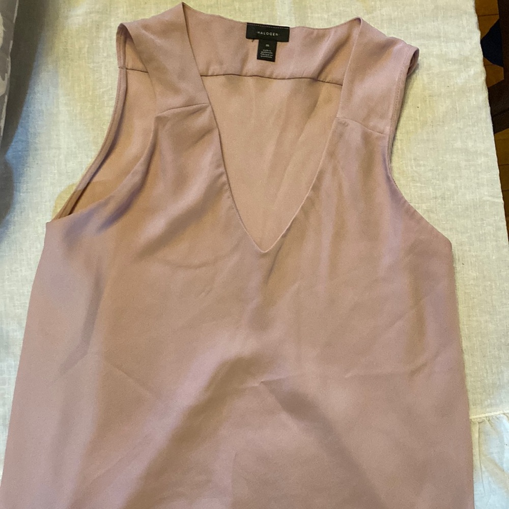 Light mauve Halogen blouse from Nordstrom